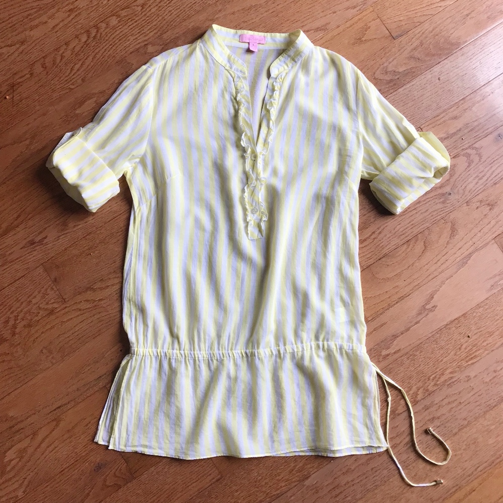 Lilly Pulitzer Striped Drop Waist Tunic Dress Top - Picture 2 of 6